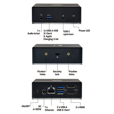 Avis Port Connect USB-C Multi-Mount Docking Station