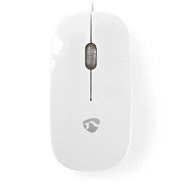 Nedis Wired Optical Mouse Blanc