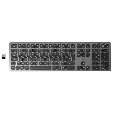 Mobility Lab Premium Wireless Slim Keyboard (Gris Foncé)