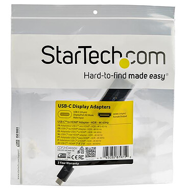 StarTech.com Adaptateur USB Type-C vers HDMI 4K 60 Hz avec HDR pas cher