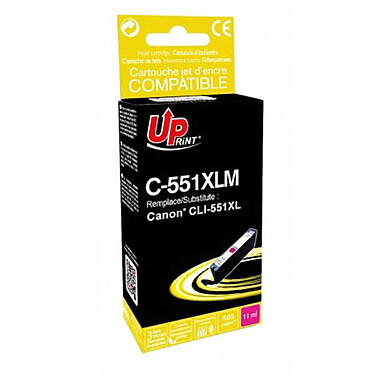 UPrint C-551XLM M (Magenta) Cartouche d'encre magenta compatible Canon CLI-551M XL