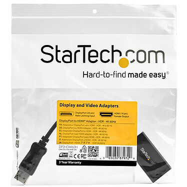Acheter StarTech.com Câble Adaptateur DisplayPort vers HDMI