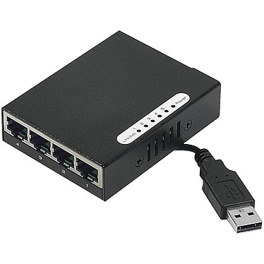 USB self-powered mini switch (4 Gigabit Ethernet ports)