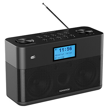 Kenwood CR-ST50DAB Noir Radio-réveil compact stéréo avec tuner FM/DAB+, Bluetooth et prises Jack 3.5 mm