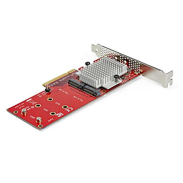 Scheda controller SSD StarTech.com da PCIe 3.0 x8 a doppio M.2 NVMe