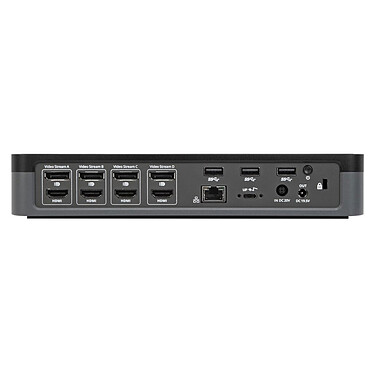 Estación de acoplamiento universal USB-C de Targus con salidas de vídeo 4K (QV4K) y fuente de alimentación de 100 W (DOCK570EUZ) a bajo precio