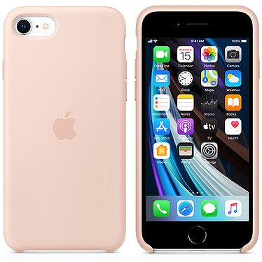 Custodia in silicone Apple iPhone SE Sand Rose