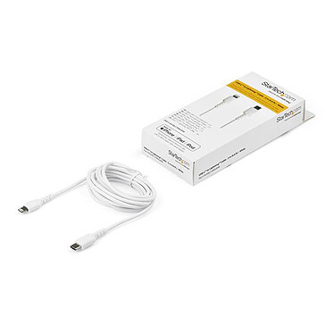 Cable USB Tipo-C a Lightning de StarTech.com - 2m - Blanco a bajo precio