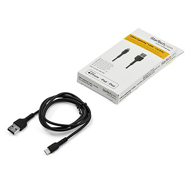 Buy StarTech.com USB Type-A to Lightning cable - reinforced - 1 m - Black