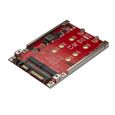 Adaptador StarTech.com para 2 unidades SSD M.2 a SATA en rack de 2,5" - RAID