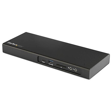 StarTech.com 4K 60Hz Dual Display Thunderbolt 3 Notebook Dock with M.2 PCIe SDD Slot and SD Card Reader