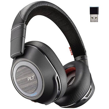 Plantronics Voyager 8200 UC USB-A Noir Micro-casque stéréo Bluetooth USB-A avec annulation active du bruit
