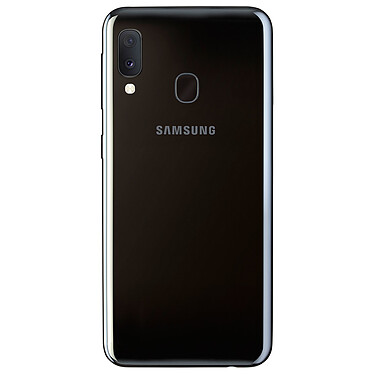 Samsung Galaxy A20e Noir + Akashi Coque Transparente pas cher