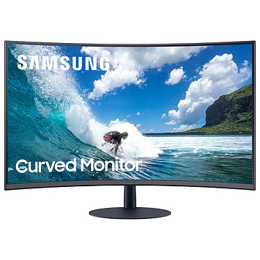 Samsung 31.5" LED - C32T550FDR 1920 x 1080 pixels - 4 ms (gris à gris) - Format 16/9 - Dalle VA incurvée - FreeSync - VGA/HDMI/DisplayPort - Haut-parleurs - Noir