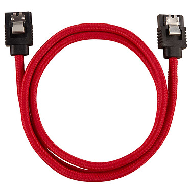 Corsair Câble SATA gainé Premium 60 cm (coloris rouge) - Lot de 2