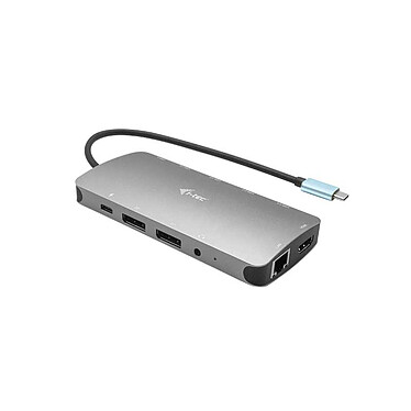 i-tec USB-C Metal Nano Dock 3x - 2 x Display Port 1 x HDMI 1 x Power Delivery 100W