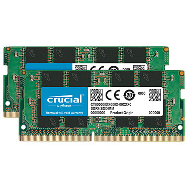 Crucial SO-DIMM DDR4 64 Go (2 x 32 Go) 3200 MHz CL22 DR X8