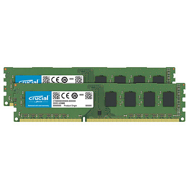 Crucial DDR4 64 Go (2 x 32 Go) 2666 MHz CL19 DR X8 · Occasion