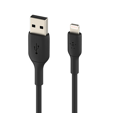 Comprar Cable MFI USB-A a Lightning de Belkin (negro) - 3 m