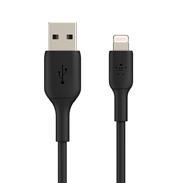 Cable MFI USB-A a Lightning de Belkin (negro) - 3 m a bajo precio