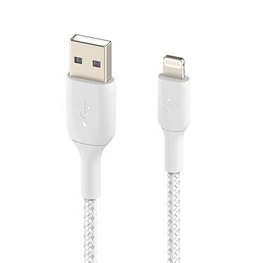 Comprar Cable MFI USB-A a Lightning de Belkin (blanco) - 15 cm