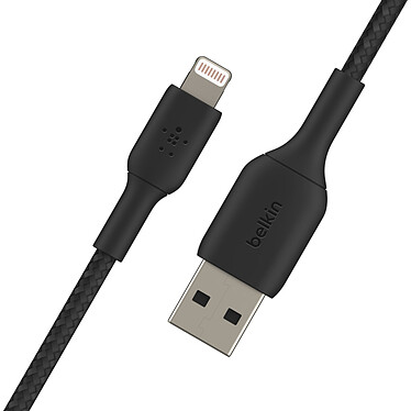 Comprar Cable de alta resistencia USB-A a Lightning MFI de Belkin (negro) - 2 m