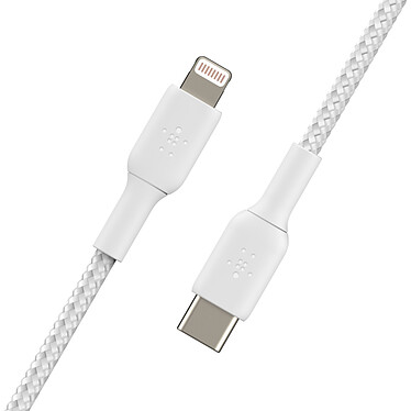 Acheter Belkin Câble USB-C vers Lightning MFI renforcé (blanc) - 1 m