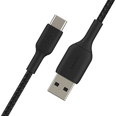 Comprar Cable USB-A a USB-C de alta resistencia de Belkin (negro) - 1m