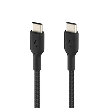 Avis Belkin Câble USB-C vers USB-C renforcé (noir) - 1 m