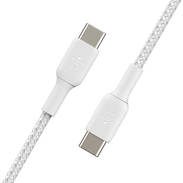 Comprar 2 cables USB-C a USB-C reforzados Belkin (blanco) - 2 m