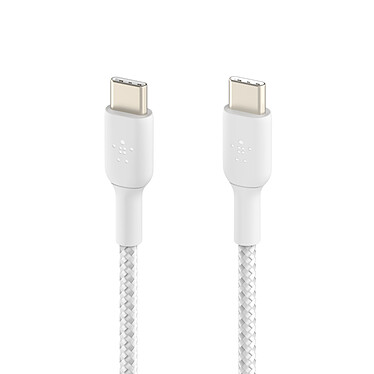 Nota Belkin 2x cavi rinforzati da USB-C a USB-C (bianco) - 2 m