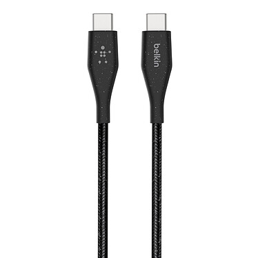 Avis Belkin Boost Charge USB-C vers USB-C avec sangle de fermeture (Noir) - 1.2 m