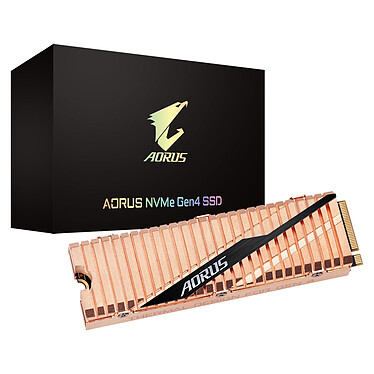 AORUS NVMe Gen4 SSD 500 Go SSD 500 Go 3D NAND TLC M.2 2280 NVMe 1.3 - PCIe 4.0 x4