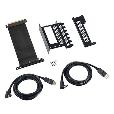 CableMod Support vertical PCI-e CableMod - 2 x DisplayPort Support vertical PCI-e CableMod - 2 x DisplayPort - Noir