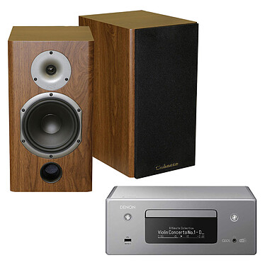 Denon RCD-N11DAB Grey Cabasse Antigua MT22 Walnut