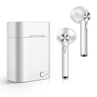 Akashi Écouteurs Stéréo Bluetooth 5.0 Blanc