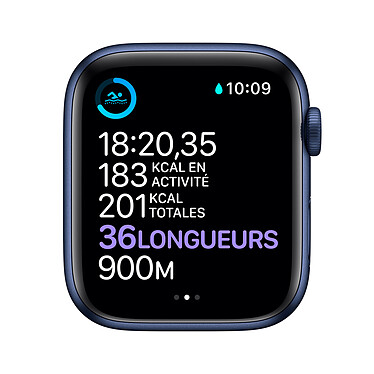 Acheter Apple Watch Series 6 GPS Aluminium Blue Bracelet Sport Deep Navy 44 mm · Reconditionné