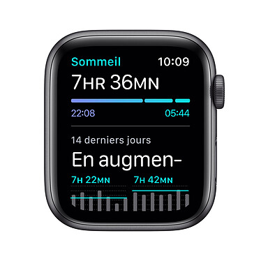 Apple Watch SE GPS Space Gray Aluminium Bracelet Sport Noir 44 mm pas cher
