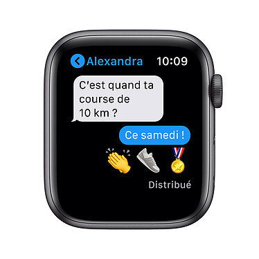 Apple Watch Nike Series 6 GPS Aluminium Space Gray Sport Band Anthracite Black 40 mm · Reconditionné pas cher