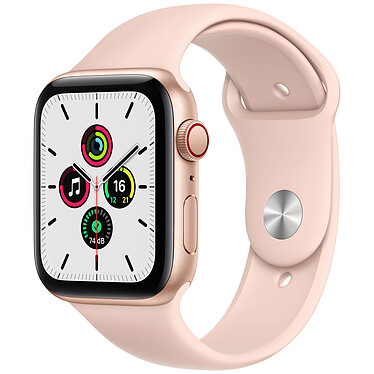 Apple Watch SE GPS Cellular Gold Aluminium Sport Band Pink Sand 44 mm