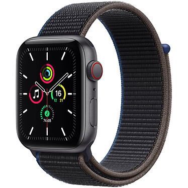 Apple Watch SE GPS + Cellular Space Gray Aluminium Bracelet Sport Charcoal 44 mm