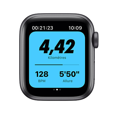 Nota Apple Watch Nike SE GPS Space Gray Aluminium Sport Wristband Antracite Nero 40 mm