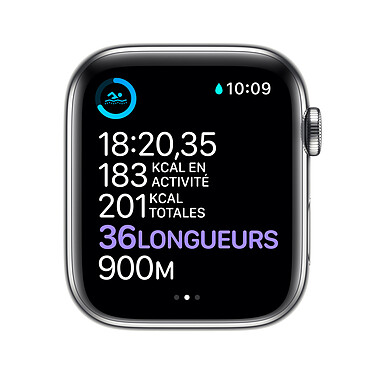Acquista Apple Watch Series 6 GPS Cellular in acciaio inossidabile argento Sport Wristband Bianco 44 mm