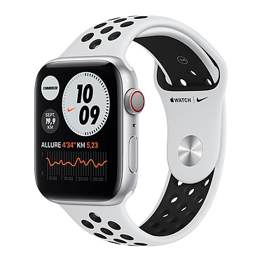 Apple Watch Nike Series 6 GPS Cellular Alluminio Argento Sport Wristband Pure Platinum 44 mm