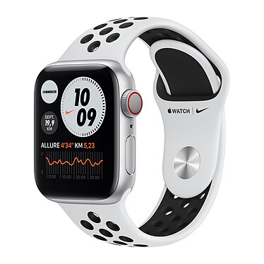 Apple Watch Nike Series 6 GPS + Cellular Aluminium Silver Bracelet Sport Pure Platinum 40 mm