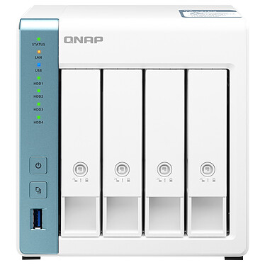 QNAP TS-431P3-2G Servidor NAS de 4 bahías - 2 GB RAM - LAN 2.5 GbE (sin disco duro)