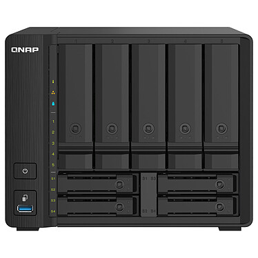 QNAP TS-932PX-4G Servidor NAS de 9 bahías - 4 GB de RAM - SFP+ 10 Gbps / LAN 2,5 GbE (sin disco duro)