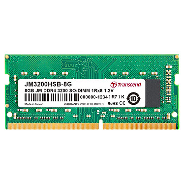 Transcend Notebook JetRam SO-DIMM 8 Go DDR4 3200 MHz CL22 1Rx8