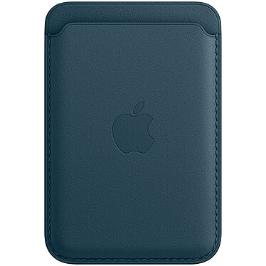 Portafoglio in pelle per Apple iPhone con MagSafe Blu Baltico