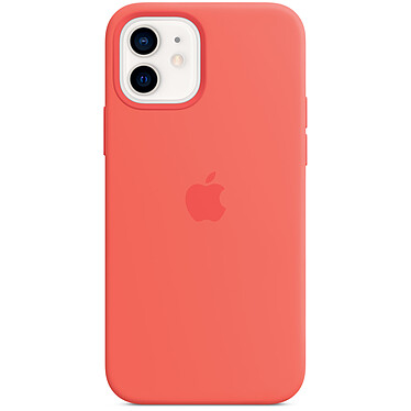Funda de silicona Apple con MagSafe rosa para el iPhone 12 / 12 Pro